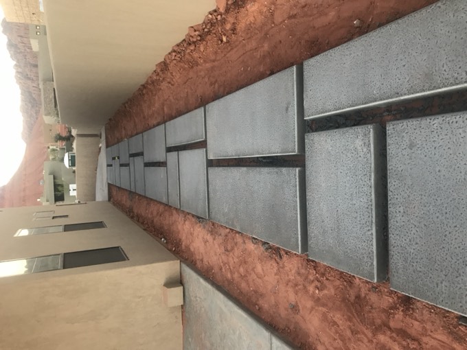 The same job finished, poured and separated clean